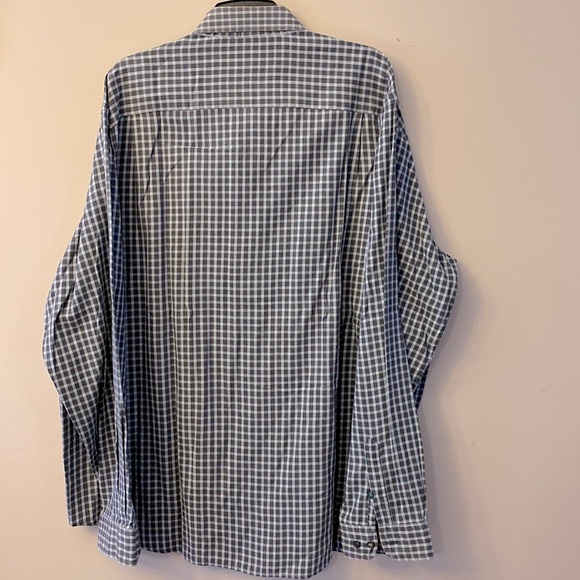 John Bartlett consensus 💯cotton gray plaid men’s l/s chest pocket shirt XXL 🌞 - Picture 9 of 15